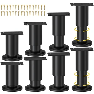 8 Pcs Metal Adjustable Furniture Legs 3.15-4.72 inch, Adjustable Cabinet Legs for Sofa/Bed/Chair/Couch/Dresser/Table,Heavy Duty Bed Replacement Support Legs for Bed Frame/Bed Center Slat 8 Pcs Metal Adjustable Furniture Legs 3.15-4.72 inch, Adjustable Cabinet Legs for Sofa/Bed/Chair/Couch/Dresser/Table,Heavy Duty Bed Replacement Support Legs for Bed Frame/Bed Center Slat