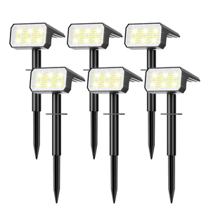 Solar Spot Lights Outdoor Waterproof, 6 Pack, 118 LED Cool White IP67, 4 Modes Auto On/Off, Solar Powered Spotlights for Yard Garden Landscape Pathway Walkway Tree Patio Driveway Solar Spot Lights Outdoor Waterproof, 6 Pack, 118 LED Cool White IP67, 4 Modes Auto On/Off, Solar Powered Spotlights for Yard Garden Landscape Pathway Walkway Tree Patio Driveway