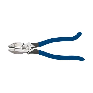 D213-9ST High-Leverage Ironworker's Pliers, Made in USA, Twist and Cut Soft Annealed Tie Wire, Hook Bend Handle, Spring Loaded, Heavy-Duty Jaws D213-9ST High-Leverage Ironworker's Pliers, Made in USA, Twist and Cut Soft Annealed Tie Wire, Hook Bend Handle, Spring Loaded, Heavy-Duty Jaws