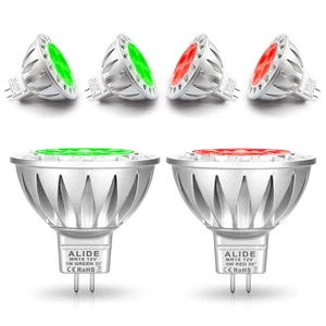 Red Green MR16 Led Bulbs 12v Low Voltage for Landscape Christmas GU5.3 Replace 20W 35W 50W Halogen, 5W Red Green MR16 for Holiday Decoration Outdoor Landscape Lighting,38 Deg,6 Pack Mix Red Green MR16 Led Bulbs 12v Low Voltage for Landscape Christmas GU5.3 Replace 20W 35W 50W Halogen, 5W Red Green MR16 for Holiday Decoration Outdoor Landscape Lighting,38 Deg,6 Pack Mix