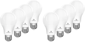A19 LED Light Bulbs 60 Watt Equivalent - UL Listed - Warm White 2700K LED Light Bulbs, 9W Non-Dimmable, 800 Lumens (8 Pack) A19 LED Light Bulbs 60 Watt Equivalent - UL Listed - Warm White 2700K LED Light Bulbs, 9W Non-Dimmable, 800 Lumens (8 Pack)