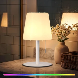 Shower Lamp Rechargeable Cordless Light Waterproof for Bathroom Spa Portable Battery Operated Table Lamp RGB Mood Lighting LED Night Light for Patio kitchen Camping (White) Shower Lamp Rechargeable Cordless Light Waterproof for Bathroom Spa Portable Battery Operated Table Lamp RGB Mood Lighting LED Night Light for Patio kitchen Camping (White)