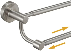 Double Towel Bar Towel Rack for Bathroom Wall Mounted Brushed Nickel Adjustable 16-26 In,Wall Mounted Towel Holder, Stainless Steel, Rustproof, Towel Bar Rod Hanger Hardware Accessories Hotel Double Towel Bar Towel Rack for Bathroom Wall Mounted Brushed Nickel Adjustable 16-26 In,Wall Mounted Towel Holder, Stainless Steel, Rustproof, Towel Bar Rod Hanger Hardware Accessories Hotel