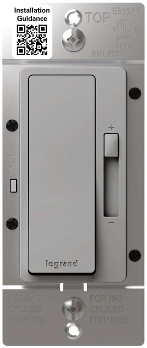 Radiant 150W LED Dimmer Light Switch 3-Way Rocker Gray 1 Pack Pass & Seymour LED Optimized, Decorator Rocker Dimmer Switch, for Dimmable LED Bulbs, Flicker-Free Radiant 150W LED Dimmer Light Switch 3-Way Rocker Gray 1 Pack Pass & Seymour LED Optimized, Decorator Rocker Dimmer Switch, for Dimmable LED Bulbs, Flicker-Free
