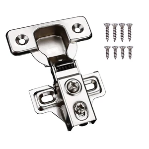 10 Pack Soft Close Cabinet Door Hinges for 1/2 Inch Overlay Cupboard, 105 Degree Opening Angel, Stainless Concealed Kitchen Cabinet Hinges with Mounting Screws and Manual 10 Pack Soft Close Cabinet Door Hinges for 1/2 Inch Overlay Cupboard, 105 Degree Opening Angel, Stainless Concealed Kitchen Cabinet Hinges with Mounting Screws and Manual
