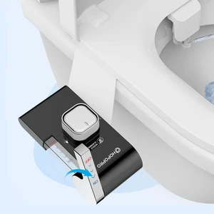 Bidet with Single Finger Water Pressure Control, Self Cleaning Hygienic Dual Nozzle (Feminine/Rear Wash), Non-Electric Bidet Attachment for Toilet Seat, Easy DIY Install <5 Min -Black Bidet with Single Finger Water Pressure Control, Self Cleaning Hygienic Dual Nozzle (Feminine/Rear Wash), Non-Electric Bidet Attachment for Toilet Seat, Easy DIY Install <5 Min -Black