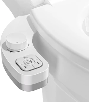 Bidet Attachment for Toilet, Dual Nozzle (Frontal and Rear Wash) Non-Electric Fresh Water Bidet Toilet Seat Attachment with Nozzle Self Cleaning, Adjustable Water Pressure (White) Bidet Attachment for Toilet, Dual Nozzle (Frontal and Rear Wash) Non-Electric Fresh Water Bidet Toilet Seat Attachment with Nozzle Self Cleaning, Adjustable Water Pressure (White)