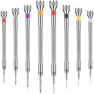8 Pieces Precision Jewelers Screwdriver Set, Micro Watch Repair 0.6-1.8 mm Flathead, Phillips Screwdriver Set for Watch, Eyeglasses, Jewelry Work, Electronics Repair 8 Pieces Precision Jewelers Screwdriver Set, Micro Watch Repair 0.6-1.8 mm Flathead, Phillips Screwdriver Set for Watch, Eyeglasses, Jewelry Work, Electronics Repair