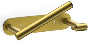 Toilet Paper Holder, Adhesive or Screw Wall Mount Pivoting Tissue Roll Holder for Bathroom, Stainless Steel Rustproof Self Adhesive Toilet Paper Roll Dispenser no Drilling, Brushed Gold Toilet Paper Holder, Adhesive or Screw Wall Mount Pivoting Tissue Roll Holder for Bathroom, Stainless Steel Rustproof Self Adhesive Toilet Paper Roll Dispenser no Drilling, Brushed Gold