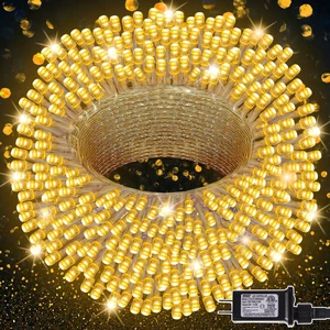 300 LED String Lights Outdoor Indoor, Extra Long 98.5FT Christmas Lights, 8 Lighting Modes, Plug in Waterproof Fairy Lights for Wedding Party Bedroom Decorations (Warm White) 300 LED String Lights Outdoor Indoor, Extra Long 98.5FT Christmas Lights, 8 Lighting Modes, Plug in Waterproof Fairy Lights for Wedding Party Bedroom Decorations (Warm White)