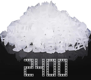 Tile Spacers 2400 Pcs Tile Clips, Tile Leveling System Clips 1/32 Inch Tile Leveling Clips for Floor Wall Installation, Ceramic Porcelain Tiles and Stone Installation, Help Correct Tile Bowing Tile Spacers 2400 Pcs Tile Clips, Tile Leveling System Clips 1/32 Inch Tile Leveling Clips for Floor Wall Installation, Ceramic Porcelain Tiles and Stone Installation, Help Correct Tile Bowing