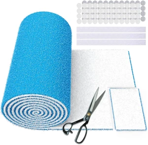 Air Vent Filters, 20" x 120" Cut to Size Air Filter Material (80+ Filters), MERV 8 Triple Vent Filter Kit for Home Floor, Grilles, Ceiling, HVAC Furnace Vents, With 48PCs Adhesive Hook Tape Air Vent Filters, 20" x 120" Cut to Size Air Filter Material (80+ Filters), MERV 8 Triple Vent Filter Kit for Home Floor, Grilles, Ceiling, HVAC Furnace Vents, With 48PCs Adhesive Hook Tape