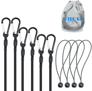 12" 18" 24" Mini Short Bungee Cords with Carabiner Hooks Kit Mini Short Bungee Cords and 9" Length Ball Bungee Elastic Tie Downs Straps Assortment Kit for Tent, Bike, Kayak, Luggage 12" 18" 24" Mini Short Bungee Cords with Carabiner Hooks Kit Mini Short Bungee Cords and 9" Length Ball Bungee Elastic Tie Downs Straps Assortment Kit for Tent, Bike, Kayak, Luggage