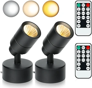 2-Pack Spot Lights Indoor, 5W Plants Uplighting Indoor with Remote Control Uplights Indoor with 3-CCT, Timer & Dimmable, Floor Accent Light for Plant, Painting, Picture, Artwork with 6.56 FT Plug Cord 2-Pack Spot Lights Indoor, 5W Plants Uplighting Indoor with Remote Control Uplights Indoor with 3-CCT, Timer & Dimmable, Floor Accent Light for Plant, Painting, Picture, Artwork with 6.56 FT Plug Cord