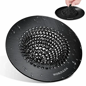Reversible Kitchen Sink Drain Strainer, Anti-Clog Flat Edge, Black Fast Drainage, Easy Flip Cleaning, Anti-Slip Fit, Scratch Resistant, Fade Proof, Anti-Rust, Patented Chain Mesh sink strainer Reversible Kitchen Sink Drain Strainer, Anti-Clog Flat Edge, Black Fast Drainage, Easy Flip Cleaning, Anti-Slip Fit, Scratch Resistant, Fade Proof, Anti-Rust, Patented Chain Mesh sink strainer