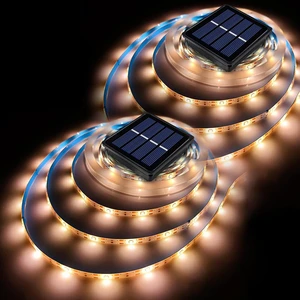 Solar LED Strip Lights Outdoor String Light Waterproof 20FT 180LED Cuttable Tape Rope Solar Lighting for Garden Path, Deck, Yard, Stair, Step, Christmas Decorative Lighting 2 Packs Solar LED Strip Lights Outdoor String Light Waterproof 20FT 180LED Cuttable Tape Rope Solar Lighting for Garden Path, Deck, Yard, Stair, Step, Christmas Decorative Lighting 2 Packs
