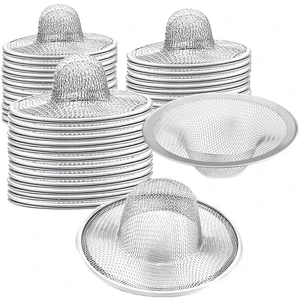 50 pcs Heavy Duty Stainless Steel Slop Basket Filter Trap, 2.75" Top / 1" Mesh Metal Sink Strainer,Perfect for Kitchen Sink/Bathroom Bathtub Wash Basin Floor Drain Balcony Drain Hole 50 pcs Heavy Duty Stainless Steel Slop Basket Filter Trap, 2.75" Top / 1" Mesh Metal Sink Strainer,Perfect for Kitchen Sink/Bathroom Bathtub Wash Basin Floor Drain Balcony Drain Hole