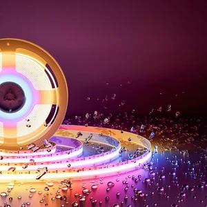 RGB Smart IC COB LED Strip Light IP65 Waterproof Addressable 24ft/7.5m,720LEDs/m UL-Listed 24V Chasing Color Strip Light Color Changing Flexible Tape Light(Without Controller&Adapter) RGB Smart IC COB LED Strip Light IP65 Waterproof Addressable 24ft/7.5m,720LEDs/m UL-Listed 24V Chasing Color Strip Light Color Changing Flexible Tape Light(Without Controller&Adapter)