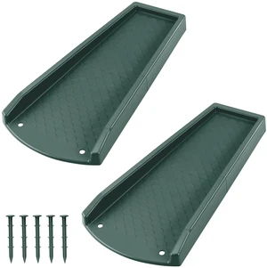 Splash Blocks for Gutters Downspouts, 24" Downspout Extensions for Rain Water Drainage, Thickened Gutter Splash Guard with Fixing Piles(2 Pack, Green) Splash Blocks for Gutters Downspouts, 24" Downspout Extensions for Rain Water Drainage, Thickened Gutter Splash Guard with Fixing Piles(2 Pack, Green)