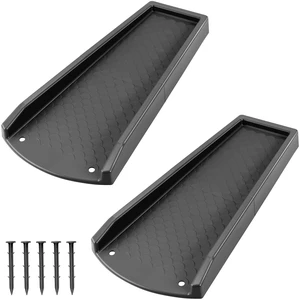 Splash Blocks for Gutters Downspouts, 24" Downspout Extensions for Rain Water Drainage, Thickened Gutter Splash Guard with Fixing Piles(2 Pack, Black) Splash Blocks for Gutters Downspouts, 24" Downspout Extensions for Rain Water Drainage, Thickened Gutter Splash Guard with Fixing Piles(2 Pack, Black)
