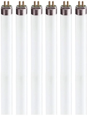 F8T5/WW T5 Fluorescent Light Bulbs 12 Inch, 8W, Warm White 3000K, G5 Mini Bi-Pin Under Cabinet Replacement Tube 6 Pack F8T5/WW T5 Fluorescent Light Bulbs 12 Inch, 8W, Warm White 3000K, G5 Mini Bi-Pin Under Cabinet Replacement Tube 6 Pack