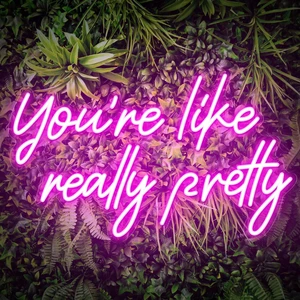 You're Like Really Pretty Neon Sign, Pink Neon Sign for Wall Decor | You're Like Really Pretty Sign for Girls Bedroom, Party, Salon - Best Gifts for Birthday, Christmas You're Like Really Pretty Neon Sign, Pink Neon Sign for Wall Decor | You're Like Really Pretty Sign for Girls Bedroom, Party, Salon - Best Gifts for Birthday, Christmas