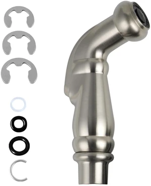 Universal Sink Sprayer Attachment for Kitchen Faucet, Brushed Nickel NSF/ANSI/CAN 372 Certified, Kitchen Side Sprayer Head Compatible with Delta, Moen, Kohler and Other OEM Brands Spray Head Universal Sink Sprayer Attachment for Kitchen Faucet, Brushed Nickel NSF/ANSI/CAN 372 Certified, Kitchen Side Sprayer Head Compatible with Delta, Moen, Kohler and Other OEM Brands Spray Head