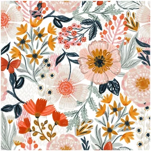 Pink Floral Wallpaper Peel and Stick Botanical 17.3in x 32.8ft Textured Boho Wall Paper Modern Renter Friendly Removable Flower White Orange Stick on Mural Bathroom Bedroom Accent Decor Pink Floral Wallpaper Peel and Stick Botanical 17.3in x 32.8ft Textured Boho Wall Paper Modern Renter Friendly Removable Flower White Orange Stick on Mural Bathroom Bedroom Accent Decor