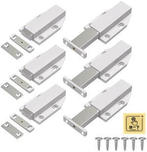 Push to Open Drawer Latch 6 Pack Heavy Duty Magnetic Cabinet Latches for Large Door Push Release Magnet Latch Door Drawer Spring Opening Press Out Catch Kitchen Hardware Push to Open Drawer Latch 6 Pack Heavy Duty Magnetic Cabinet Latches for Large Door Push Release Magnet Latch Door Drawer Spring Opening Press Out Catch Kitchen Hardware