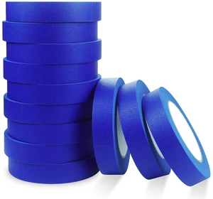 Painters Tape 1 Inch Wide, 1 Inch X 55 Yards X 12 Rolls Painters Tape 1 Inch Wide, 1 Inch X 55 Yards X 12 Rolls