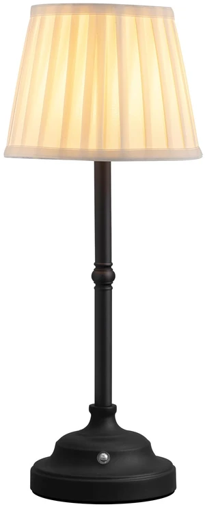 Black Cordless Portable LED Table Lamp, White Fabric Shade Desk Lamp 4000mAh Rechargeable Battery Powered Lighting, Dimmable Light for Dining Room, Bedroom, Bedside, Night Light, Balcony Black Cordless Portable LED Table Lamp, White Fabric Shade Desk Lamp 4000mAh Rechargeable Battery Powered Lighting, Dimmable Light for Dining Room, Bedroom, Bedside, Night Light, Balcony