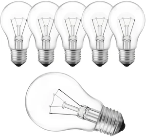 6-Pack 60 Watt Incandescent Light Bulbs, A19 E26 Incandescent Bulb Dimmable 2780K Warm White Light, Shatter-Resistant and Durable Bulb 6-Pack 60 Watt Incandescent Light Bulbs, A19 E26 Incandescent Bulb Dimmable 2780K Warm White Light, Shatter-Resistant and Durable Bulb