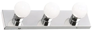 500850 3-Light Vanity Strip Light Contemporary Dimmable for Bathroom, Bedroom, Makeup Vanity, Polished Chrome 500850 3-Light Vanity Strip Light Contemporary Dimmable for Bathroom, Bedroom, Makeup Vanity, Polished Chrome