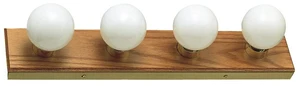 500207 4-Light Vanity Strip Light Contemporary Dimmable for Bathroom, Bedroom, Makeup Vanity, Honey Oak 500207 4-Light Vanity Strip Light Contemporary Dimmable for Bathroom, Bedroom, Makeup Vanity, Honey Oak