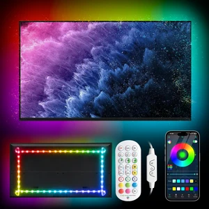 LED Lights for TV, Led Backlight TV Lights RGB Led TV Lights USB Led Strip Lights for TV Led Lights Sync with Music Bluetooth APP Control Led Lights (Dreamcolor, 18FT for 45"-75" TV) LED Lights for TV, Led Backlight TV Lights RGB Led TV Lights USB Led Strip Lights for TV Led Lights Sync with Music Bluetooth APP Control Led Lights (Dreamcolor, 18FT for 45"-75" TV)
