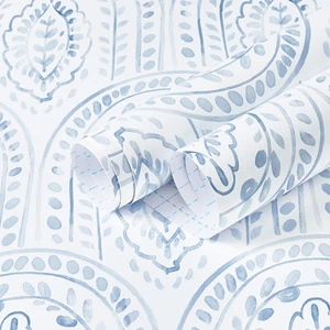 Blue Peel and Stick Wallpaper Boho Wall Paper Peel and Stick Modern Contact Paper Self Adhesive Wallpaper for Bedroom and Bathroom Wallpaper Removable Cabinet Shelf Liner Vinyl 17.3X197 Blue Peel and Stick Wallpaper Boho Wall Paper Peel and Stick Modern Contact Paper Self Adhesive Wallpaper for Bedroom and Bathroom Wallpaper Removable Cabinet Shelf Liner Vinyl 17.3X197