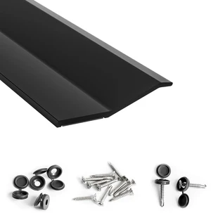 Garage Door Seal Top and Sides with Nails, 36 FT, Black Garage door insulation weather stripping, universal fit, includes nails and lids, TPE weatherproofing trim for garage doors Garage Door Seal Top and Sides with Nails, 36 FT, Black Garage door insulation weather stripping, universal fit, includes nails and lids, TPE weatherproofing trim for garage doors