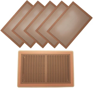 Extra Strong Magnetic Air Vent Screen Cover for Floor 5-Pack (7" x 11", Brown) Extra Strong Magnetic Air Vent Screen Cover for Floor 5-Pack (7" x 11", Brown)