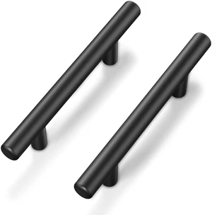 50Pack Matte Black Cabinet Handles, 3''Hole Centers Kitchen Drawer Pulls, Stainless Steel Dresser Hardware for Kitchen Bathroom Bedroom - 5''Overall Length 50Pack Matte Black Cabinet Handles, 3''Hole Centers Kitchen Drawer Pulls, Stainless Steel Dresser Hardware for Kitchen Bathroom Bedroom - 5''Overall Length