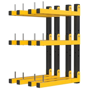 Lumber Rack Wall Mount Storage Racks Folding Wood Organizer Heavy Duty Shelf Brackets With 6-Level 720 Lbs Capacity Yellow Metal Utility Racks Garage Wall Shelving for Indoor and Outdoor Use (4 Pack) Lumber Rack Wall Mount Storage Racks Folding Wood Organizer Heavy Duty Shelf Brackets With 6-Level 720 Lbs Capacity Yellow Metal Utility Racks Garage Wall Shelving for Indoor and Outdoor Use (4 Pack)