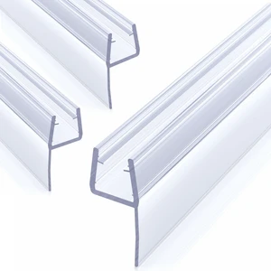 3 Pack 3/8" x 39" Shower Door Side Seal Door, Shower Door Sweep Shower Side Seal for 3/8'' (10mm) Doors, Frameless Glass Shower Door Seal Strip Stop Shower Leaks and Create a Water Barrier 3 Pack 3/8" x 39" Shower Door Side Seal Door, Shower Door Sweep Shower Side Seal for 3/8'' (10mm) Doors, Frameless Glass Shower Door Seal Strip Stop Shower Leaks and Create a Water Barrier