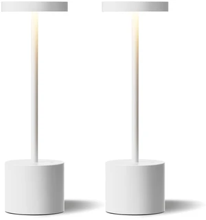 White Cordless Lamp Set, Rechargeable Lamp, 3 Color Temperature, LED Outdoor Wireless Lamps, Battery Operated Lamps, Stepless Dimmable, Touch Control White Cordless Lamp Set, Rechargeable Lamp, 3 Color Temperature, LED Outdoor Wireless Lamps, Battery Operated Lamps, Stepless Dimmable, Touch Control