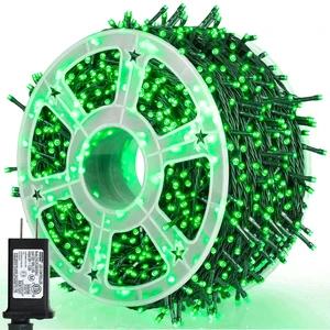 164Ft 500 LED Green Halloween Lights, Waterproof 8 Twinkle with Memory Functions Green String Lights for Indoor Outdoor Tree Garden Halloween Decoration 164Ft 500 LED Green Halloween Lights, Waterproof 8 Twinkle with Memory Functions Green String Lights for Indoor Outdoor Tree Garden Halloween Decoration