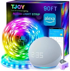 90FT Smart Led Strip Lights for Bedroom Alexa Compatible Wireless RGB Music Sync, RGB Color Changing Lights for Room Decor(APP+Remote+Voice control) 90FT Smart Led Strip Lights for Bedroom Alexa Compatible Wireless RGB Music Sync, RGB Color Changing Lights for Room Decor(APP+Remote+Voice control)