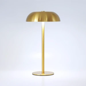 Cordless 11" Mushroom Table Lamp with Dimmable 3 Color, 5200mAh, Gold Adjustable Height, Portable, Easy to Assemble, Metal Structure, Rechargeable, Suitable for Bedroom, Café, and Bar Counter Cordless 11" Mushroom Table Lamp with Dimmable 3 Color, 5200mAh, Gold Adjustable Height, Portable, Easy to Assemble, Metal Structure, Rechargeable, Suitable for Bedroom, Café, and Bar Counter
