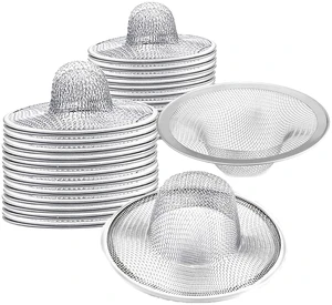 40 pcs Heavy Duty Stainless Steel Slop Basket Filter Trap, 2.75" Top / 1" Mesh Metal Sink Strainer,Perfect for Kitchen Sink/Bathroom Bathtub Wash Basin Floor Drain Balcony Drain Hole RV Sink 40 pcs Heavy Duty Stainless Steel Slop Basket Filter Trap, 2.75" Top / 1" Mesh Metal Sink Strainer,Perfect for Kitchen Sink/Bathroom Bathtub Wash Basin Floor Drain Balcony Drain Hole RV Sink