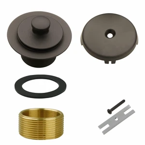 Oil Rubbed Bronze Tub Drain and 1 Hole Faceplate Overflow Bath Kit Universal Lift & Turn, Fine/Coarse Thread Conversion Twist Trim Kit Assembly, Bronze, For 1-3/8" & 1-1/2" Bathroom Tub Drains Oil Rubbed Bronze Tub Drain and 1 Hole Faceplate Overflow Bath Kit Universal Lift & Turn, Fine/Coarse Thread Conversion Twist Trim Kit Assembly, Bronze, For 1-3/8" & 1-1/2" Bathroom Tub Drains