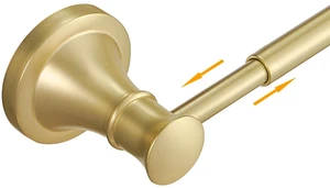 Towel Racks for Bathroom Wall Mounted Bath Towel Bar Brushed Gold Adjustable 16-26 In, Wall Mounted Towel Holder, Stainless Steel, Rustproof, Towel Bar Rod Hanger Hardware Accessories Hotel Towel Racks for Bathroom Wall Mounted Bath Towel Bar Brushed Gold Adjustable 16-26 In, Wall Mounted Towel Holder, Stainless Steel, Rustproof, Towel Bar Rod Hanger Hardware Accessories Hotel