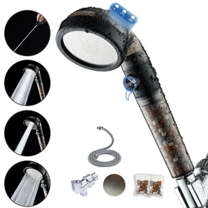 Filtered Shower Head with Handheld - High Pressure Mineral ShowerHead with Filters for Hard Water - Reduces Dry Itchy Skin, Easy Instal, 4 Modes, Water Saving, Durable, Detachable anti blocking Filtered Shower Head with Handheld - High Pressure Mineral ShowerHead with Filters for Hard Water - Reduces Dry Itchy Skin, Easy Instal, 4 Modes, Water Saving, Durable, Detachable anti blocking