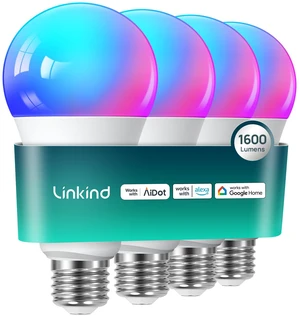 A21 Smart Light Bulbs, Compatible with Alexa/Google Home, 4 Pack 1600LM Smart Bulb, 100W Equivalent 14W, E26 RGBTW Color Changing Bulb with Music Sync, 2.4GHz Wi-Fi & Bluetooth A21 Smart Light Bulbs, Compatible with Alexa/Google Home, 4 Pack 1600LM Smart Bulb, 100W Equivalent 14W, E26 RGBTW Color Changing Bulb with Music Sync, 2.4GHz Wi-Fi & Bluetooth